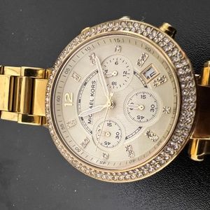Gold Micheal Kors watch women
